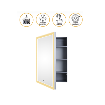 LED Mirror With Cabinet - Size in 16