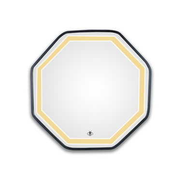 Octagon LED Mirror - Metallic Frame Series in 20