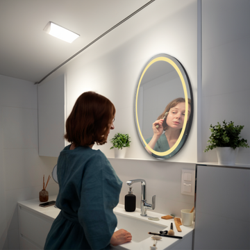 Non- Frame LED Mirror - Round - Available in 20" and 24"